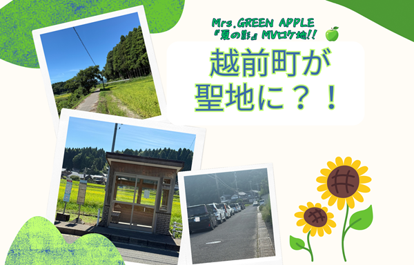 越前町が聖地に!?~Mrs.GREEN APPLE「夏の影」MVロケ地~